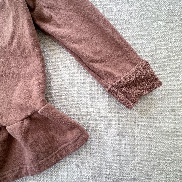 Childhoods Brown Peplum Sweatshirt VGUC 18-24mo - Picture 2 of 5